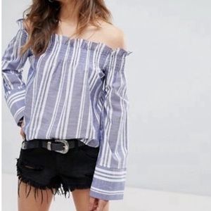 NWOT Asos Nobody’s Child Striped Top